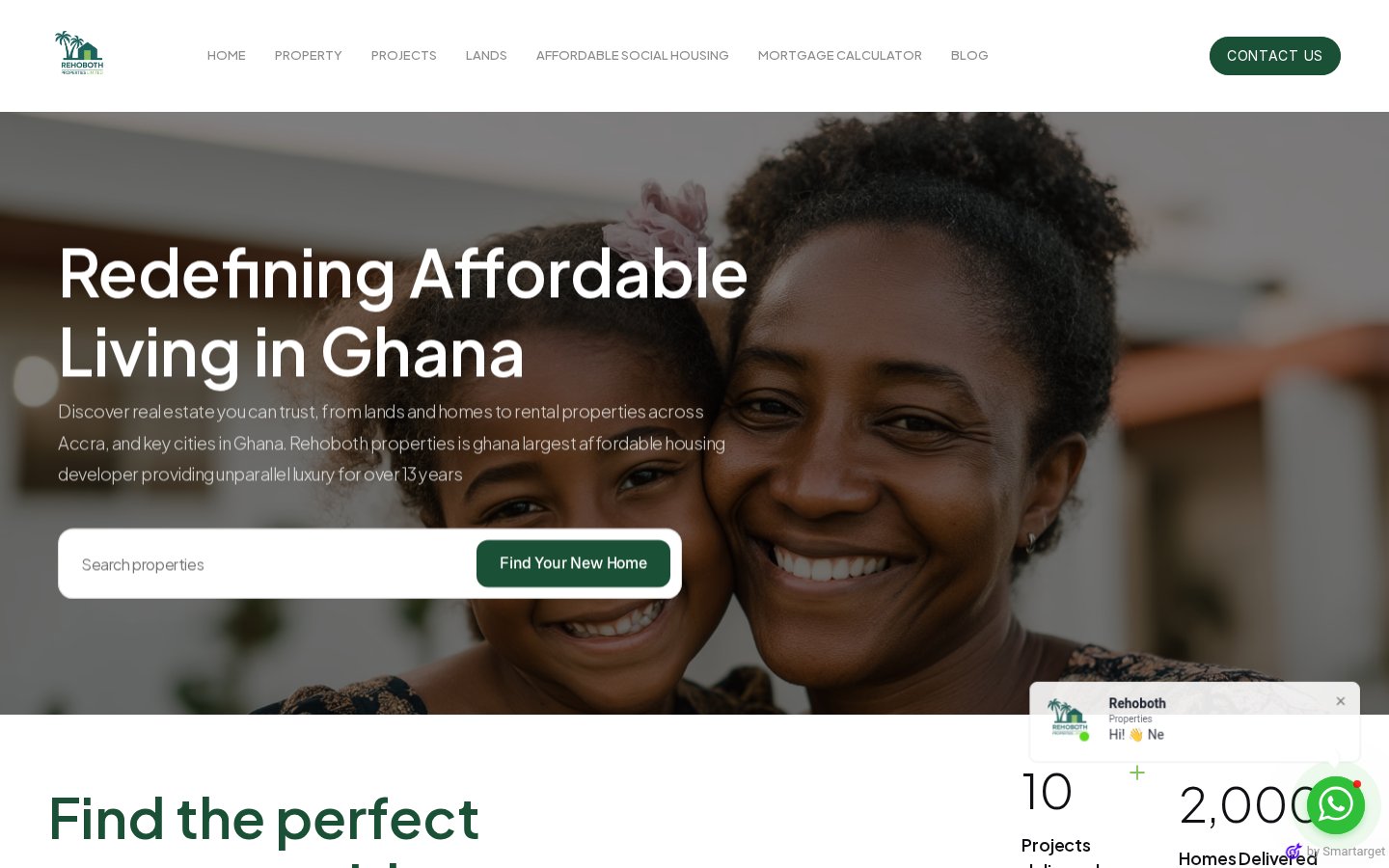Rehoboth Properties luxury property website